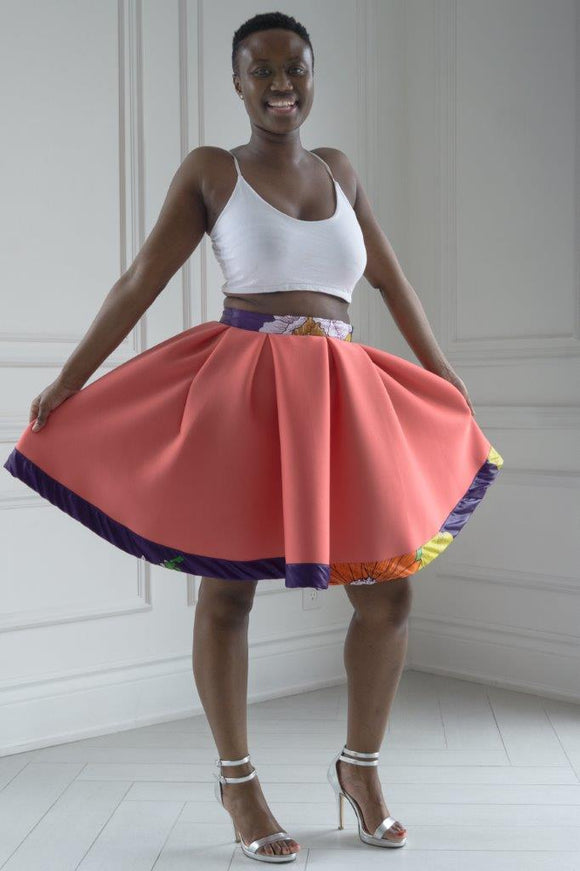 Coral sorbet skirt